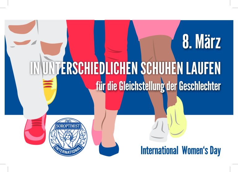 Am Weltfrauentag gehen wir in unterschiedlichen Schuhen