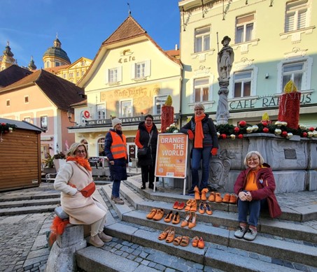 SI Club Melk Colomania geht gemeinsame Schritte und setzt ein oranges Zeichen